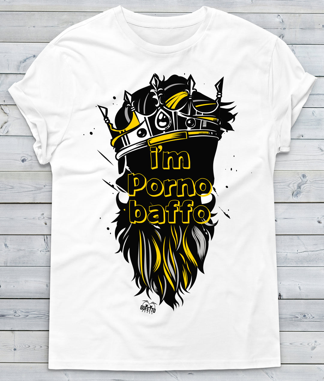 T-shirt Uomo Porno Baffo - Gufetto Brand 