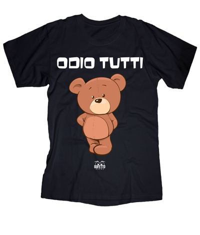 T-shirt Donna Baby Bear Odio tutti - Gufetto Brand 