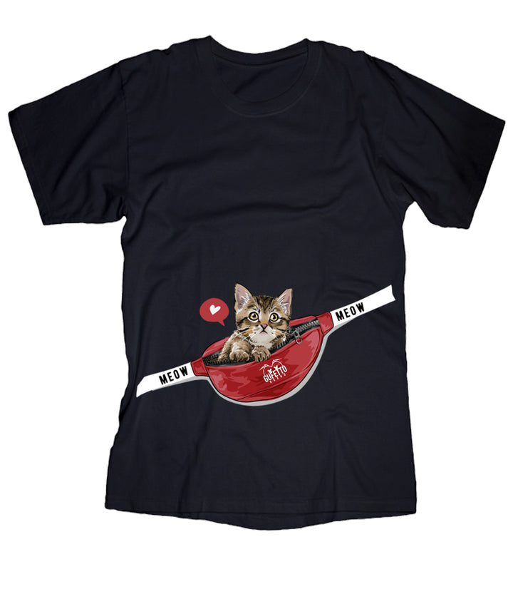 T-shirt Uomo Cat Meow ( L741 ) - Gufetto Brand 