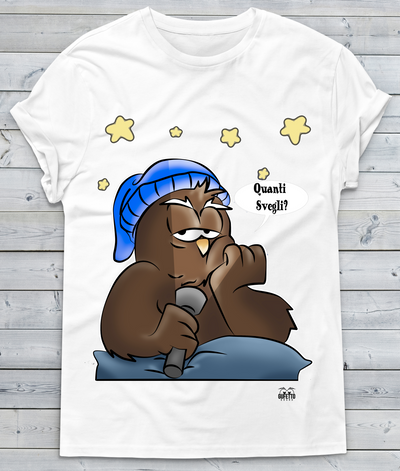 T-shirt Donna Quanti Svegli??? - Gufetto Brand 