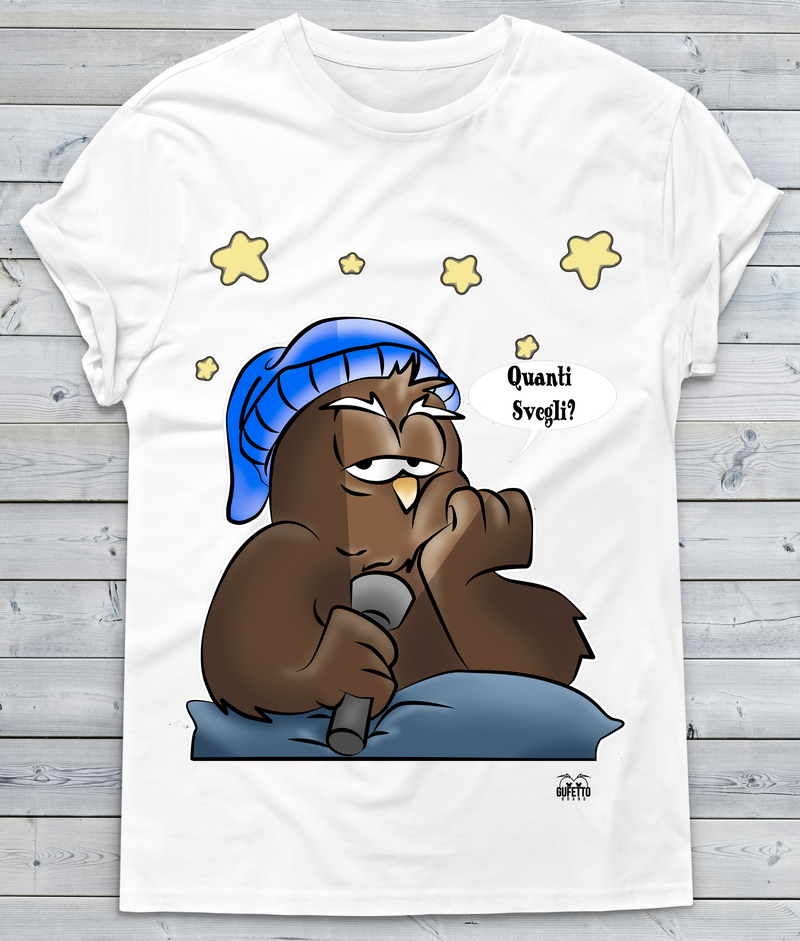 T-shirt Donna Quanti Svegli??? - Gufetto Brand 