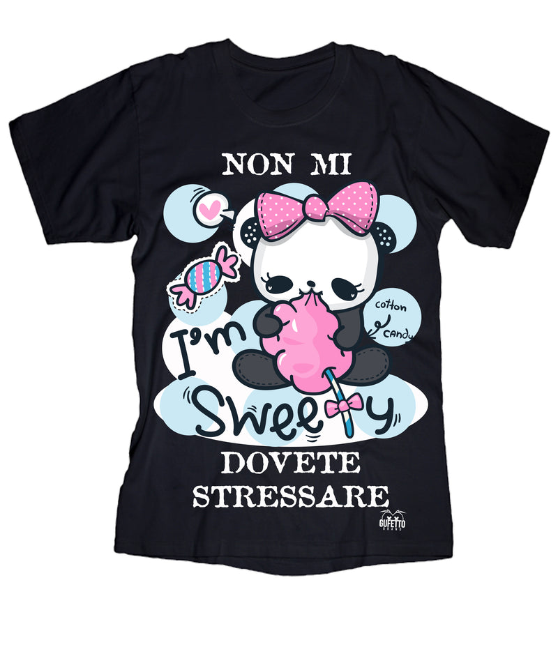 T-shirt Donna  STRESSARE  ( N472 ) - Gufetto Brand 