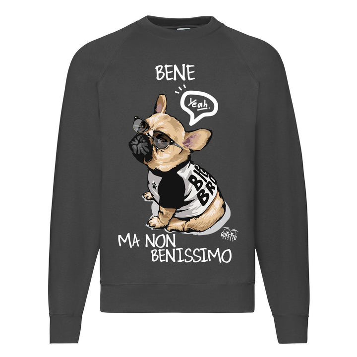Felpa Classic  Uomo Donna  BENE ( B268 ) - Gufetto Brand 