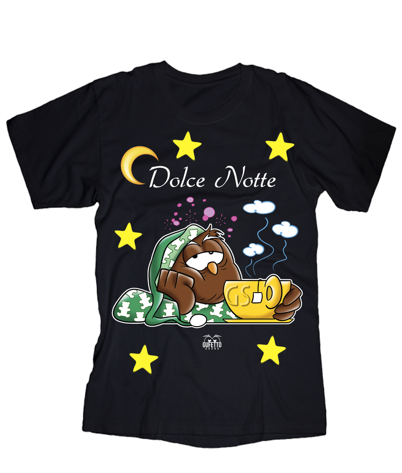 T-shirt Donna Gufetto Dolce Notte - Gufetto Brand 