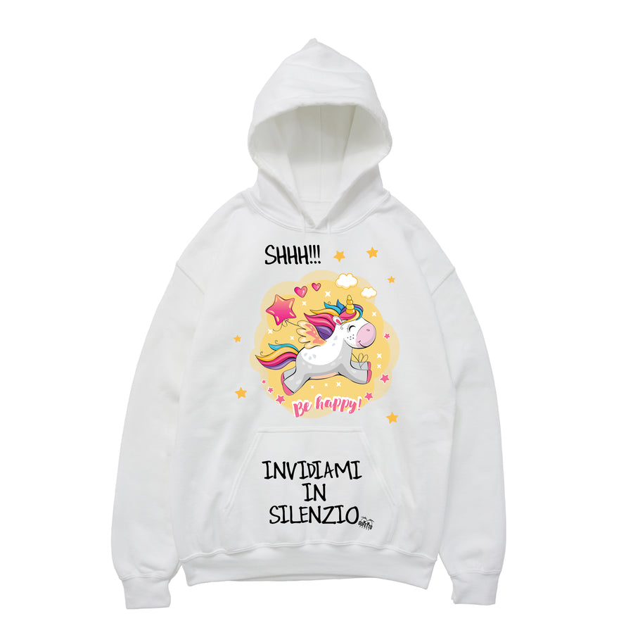 Felpa donna Shhh Unicorn ( X285 ) - Gufetto Brand 