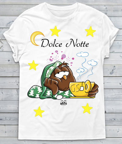 T-shirt Donna Gufetto Dolce Notte - Gufetto Brand 