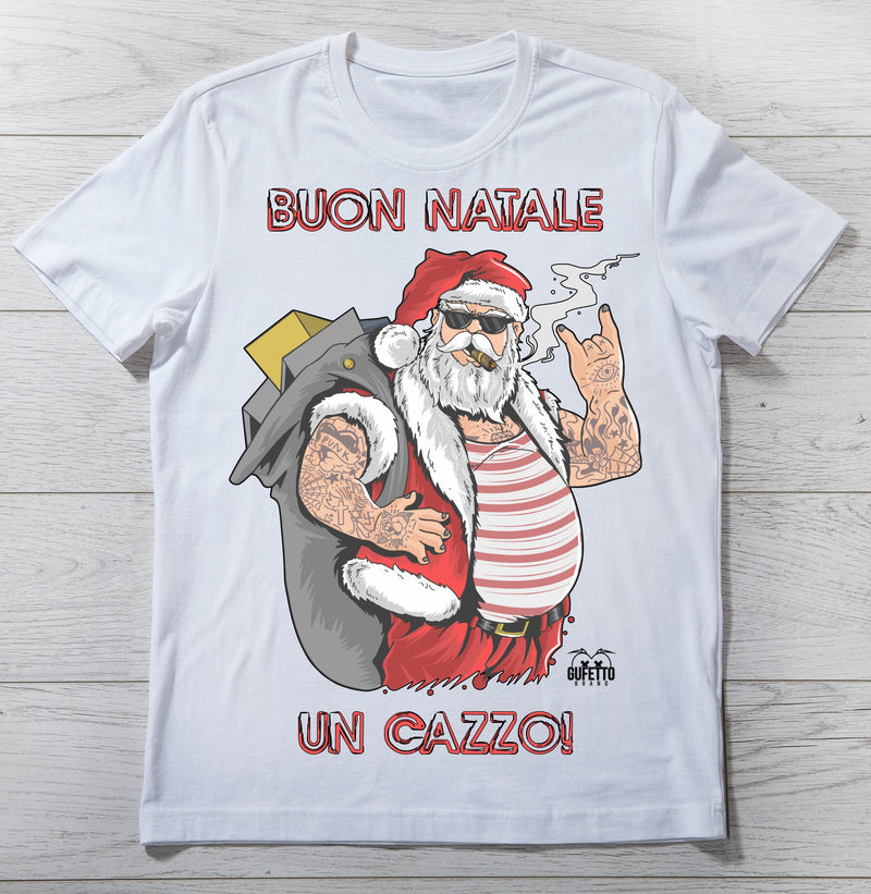 T-shirt Donna BUON NATALE ( B40386 ) - Gufetto Brand 