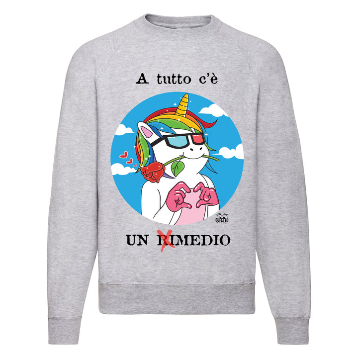Felpa Classic  Uomo Donna Rimedio ( D927 ) - Gufetto Brand 