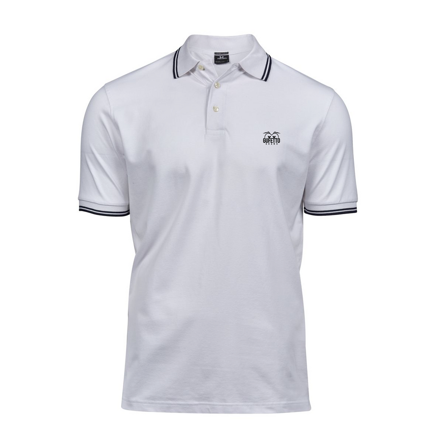 Polo Uomo  Bianca strisce nere Gufetto Brand - Gufetto Brand 