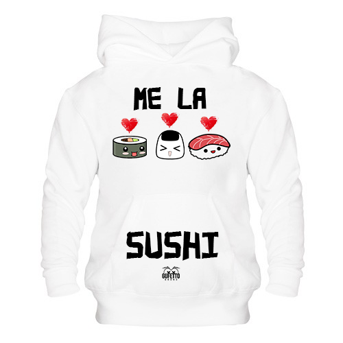Felpa donna Me la Sushi - Gufetto Brand 