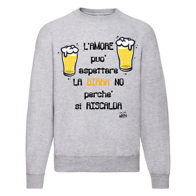 Felpa Classic  Uomo Donna Birra ( L732 ) - Gufetto Brand 