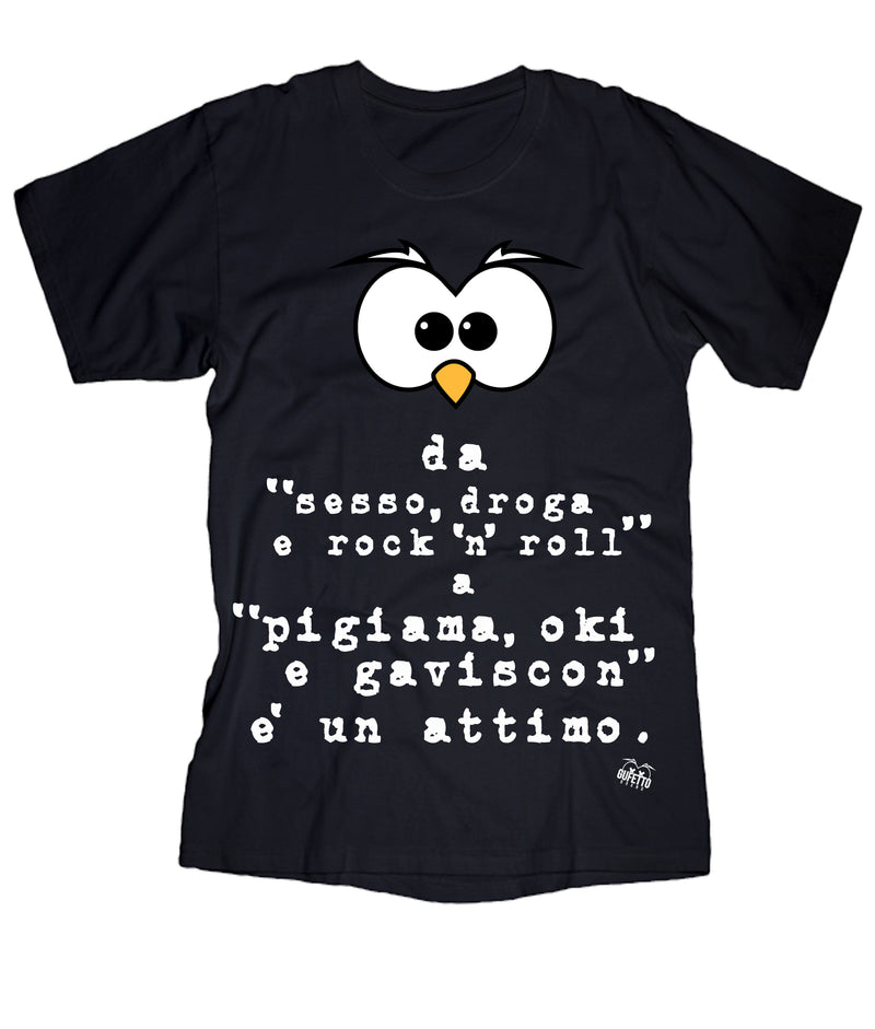 T-shirt Donna Rock ( A284 ) - Gufetto Brand 