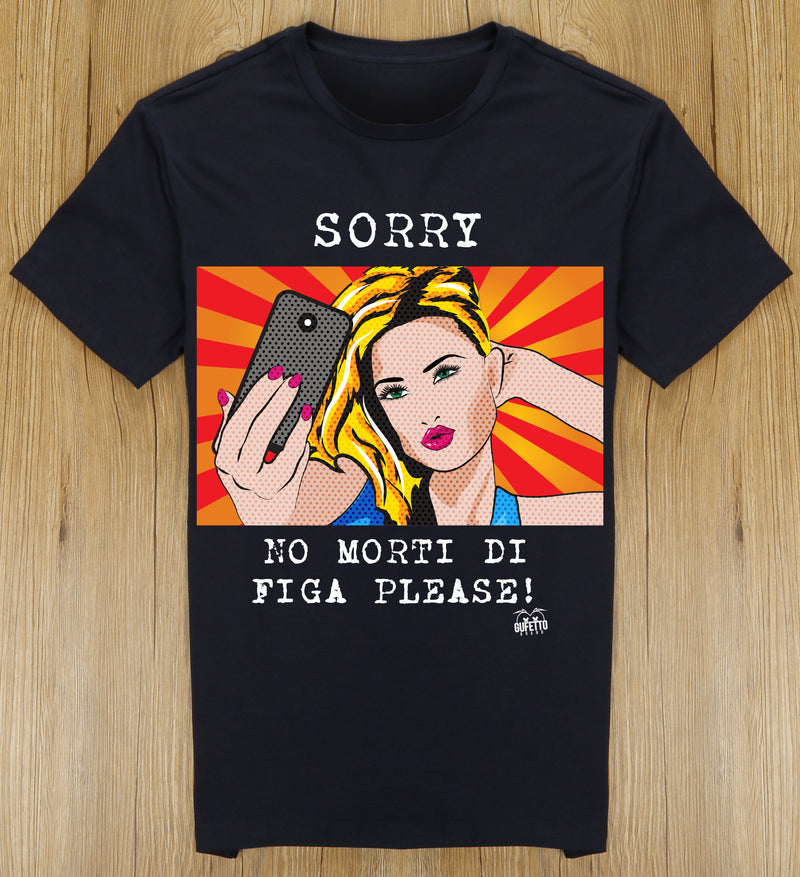 T-shirt Donna SORRY ( S4874 ) - Gufetto Brand 