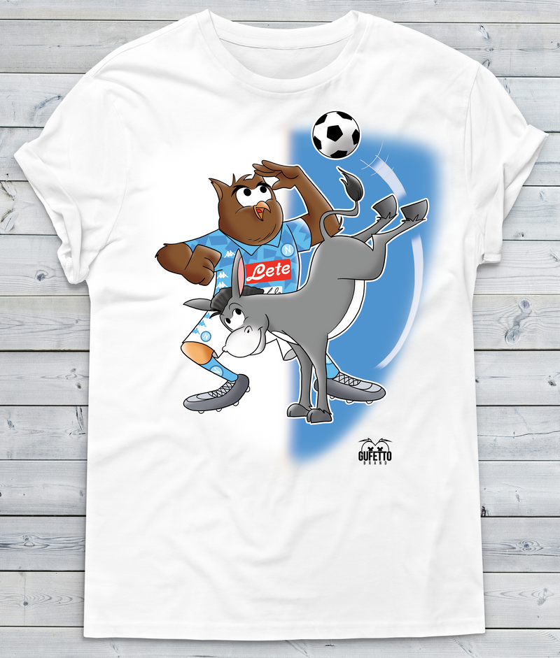 T-shirt Donna Soccer Gufetto Azzurro - Gufetto Brand 
