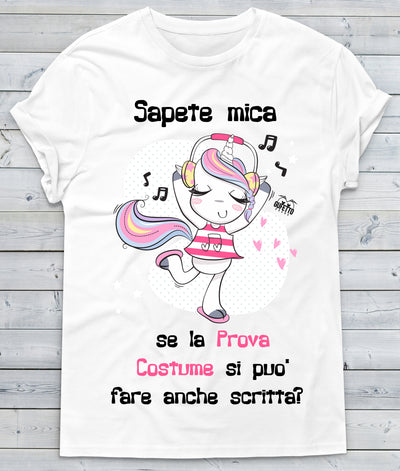 T-shirt Donna Prova Costume Unicorn - Gufetto Brand 