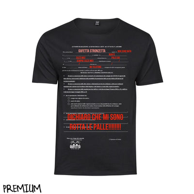 T-shirt Donna Autocertificazione Gufetta ( G74264 ) - Gufetto Brand 