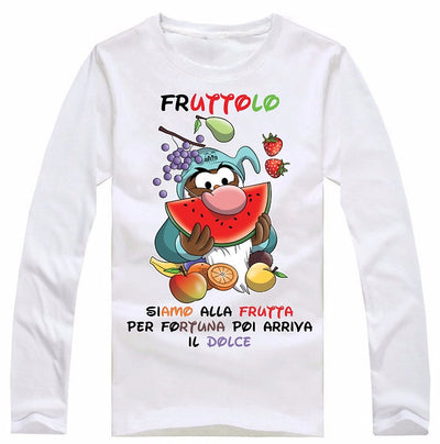 T-shirt Donna I 7 Nani del dopo Pranzo FRUTTOLO ( F70429 ) - Gufetto Brand 