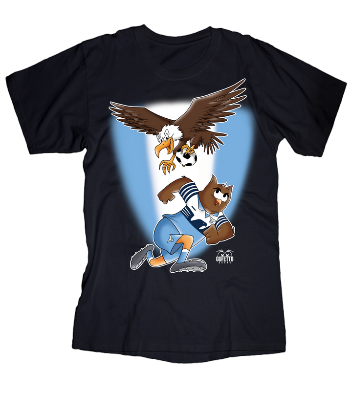T-shirt Uomo Soccer Gufetto BiancoCeleste - Gufetto Brand 