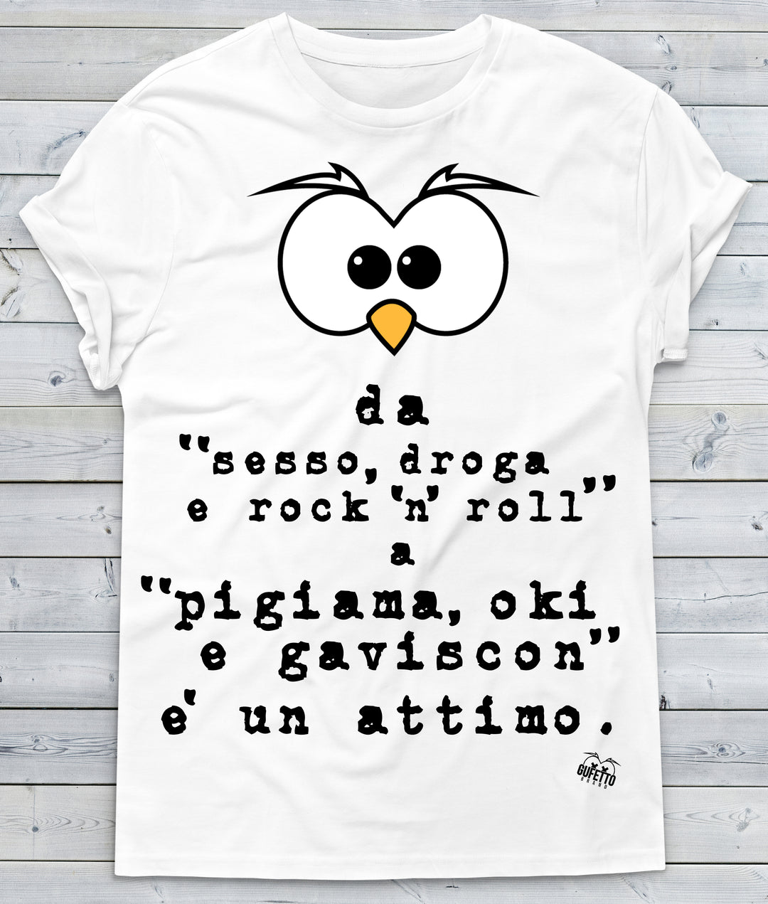 T-shirt Uomo Rock ( A284 ) - Gufetto Brand 