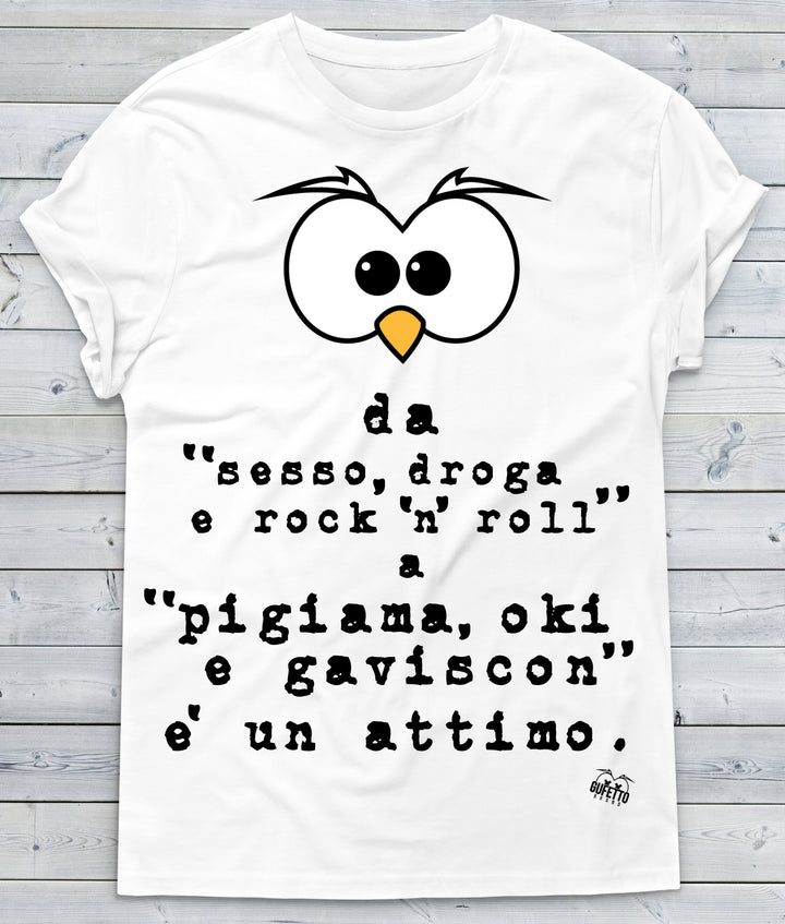 T-shirt Uomo Rock ( A284 ) - Gufetto Brand 