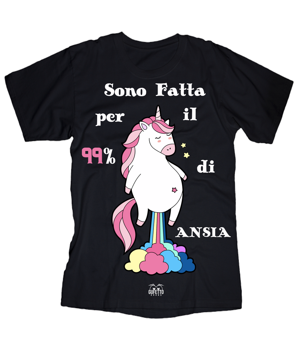 T-shirt Donna Sono Fatta Unicorn - Gufetto Brand 