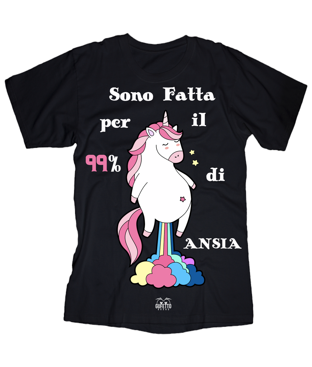 T-shirt Donna Sono Fatta Unicorn - Gufetto Brand 