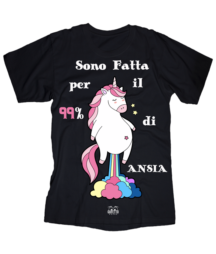 T-shirt Donna Sono Fatta Unicorn - Gufetto Brand 