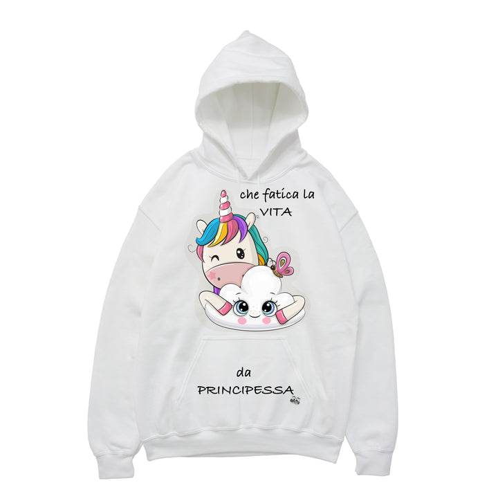 Felpa donna Principessa Unicorn ( E922 ) - Gufetto Brand 