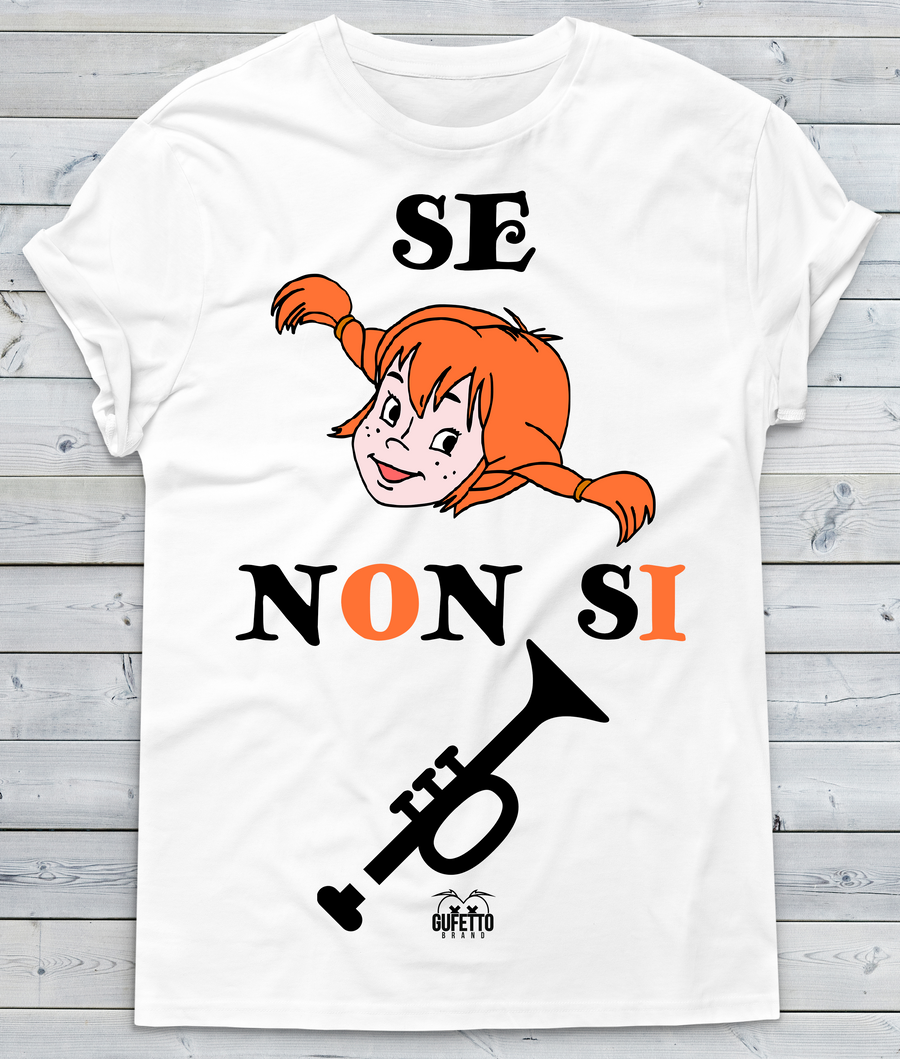 T-shirt Donna Pippi - Gufetto Brand 