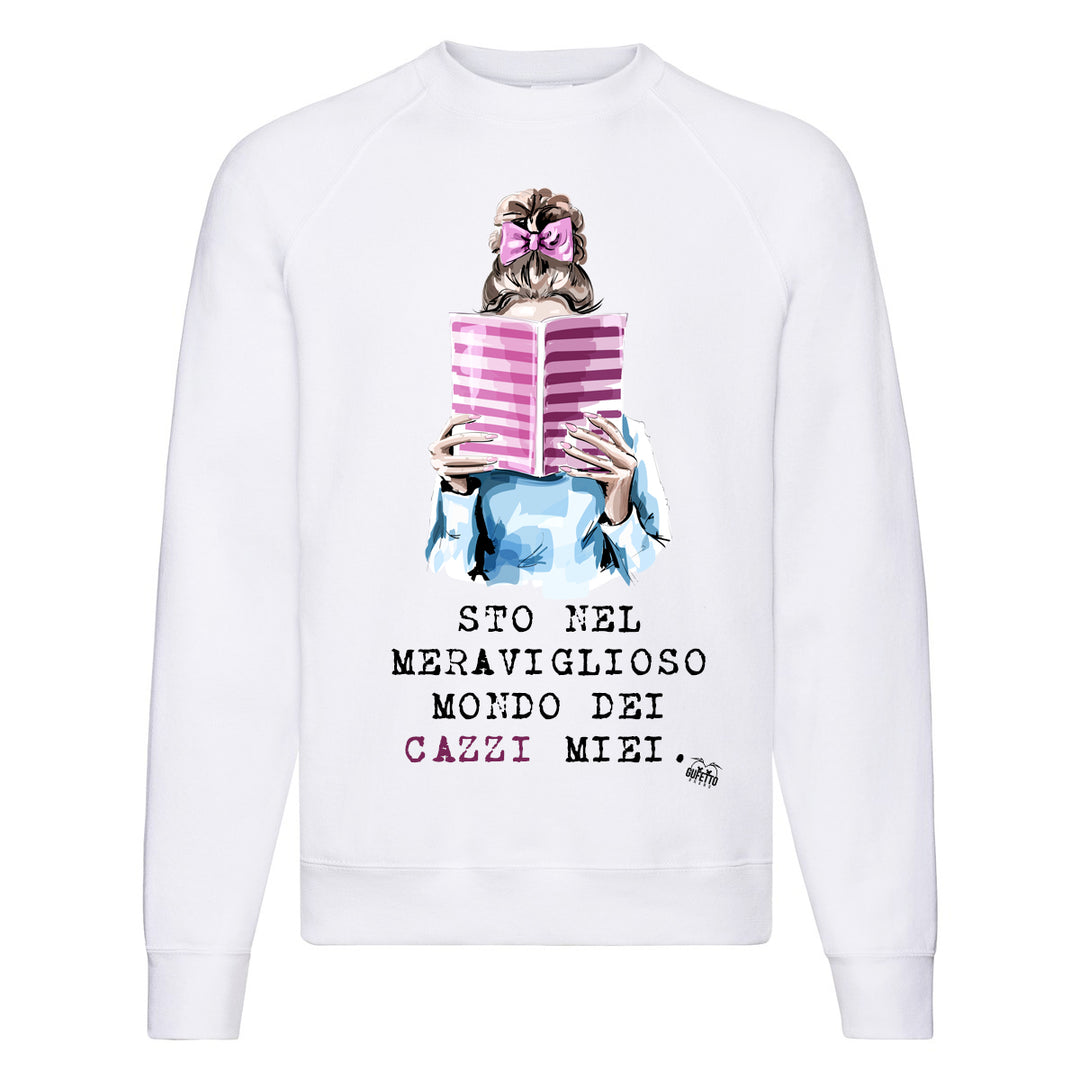 Felpa Classic Donna Cazzi Miei  ( H378 ) - Gufetto Brand 