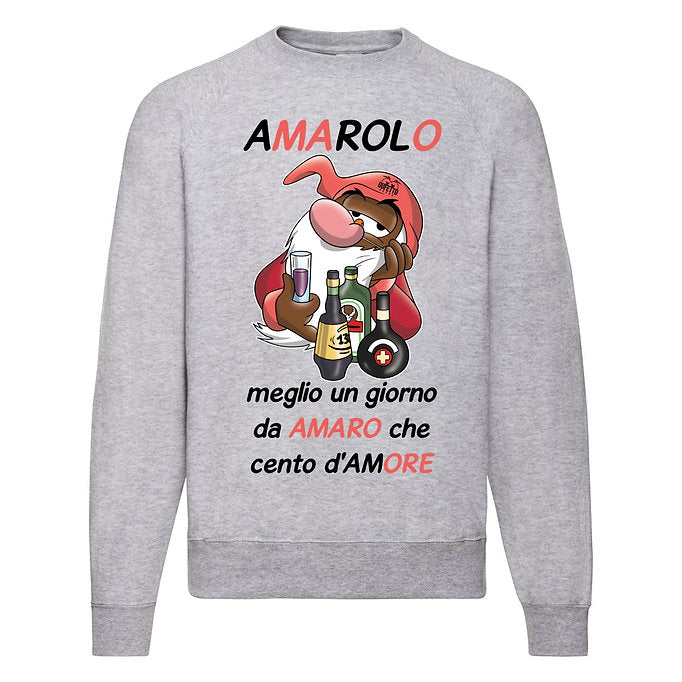 Felpa Classic Uomo Donna I 7 Nani del dopo Pranzo AMAROLO ( A47152 ) - Gufetto Brand 