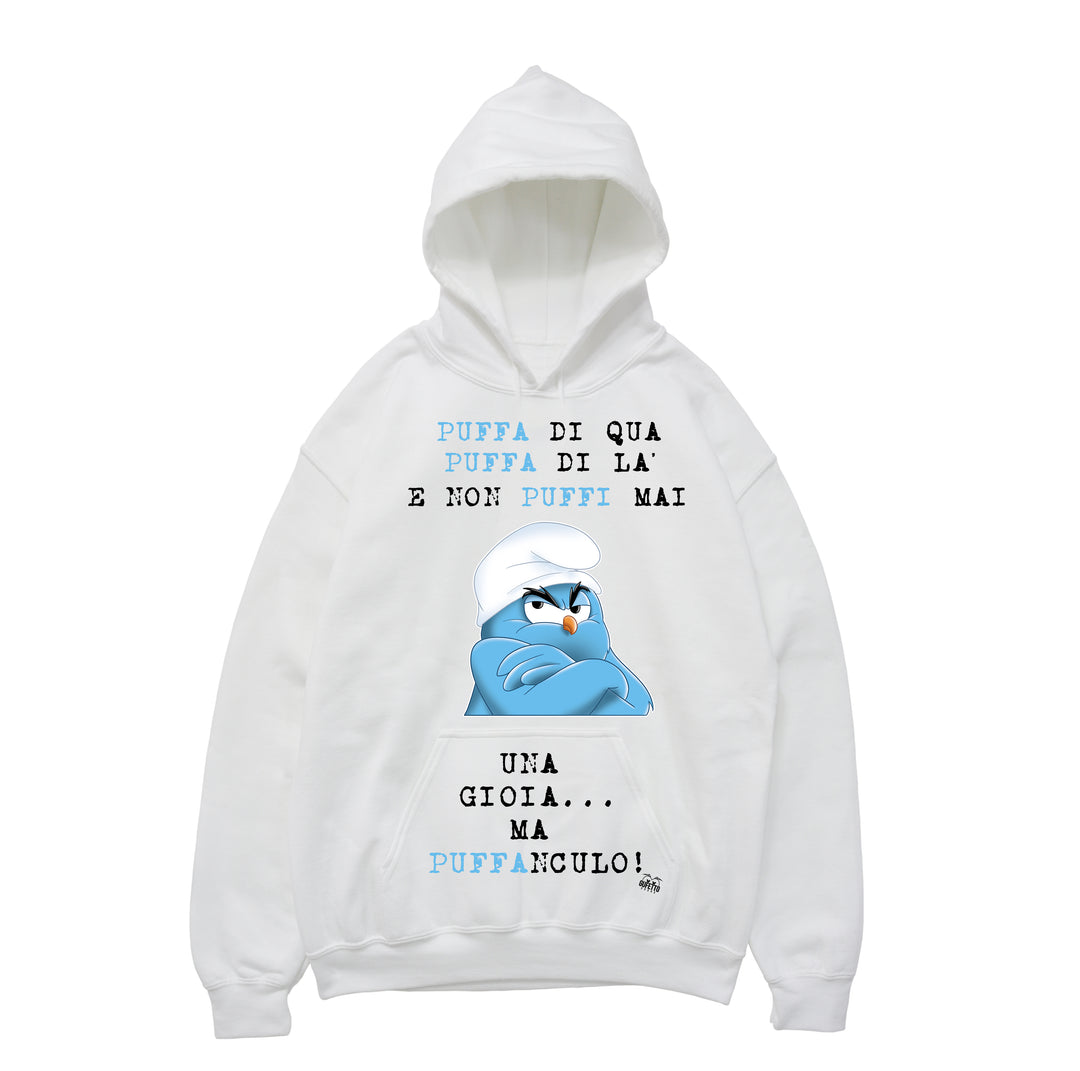 Felpa donna Puffanculo ( T378 ) - Gufetto Brand 