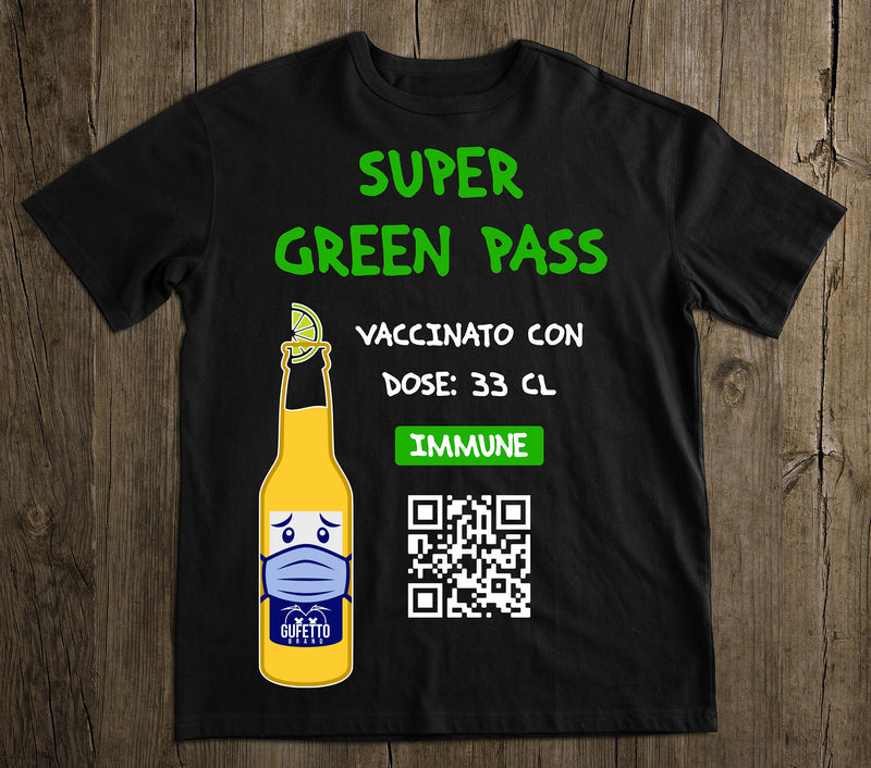 T-shirt Uomo SUPERGREENPASS Outlet - Gufetto Brand 