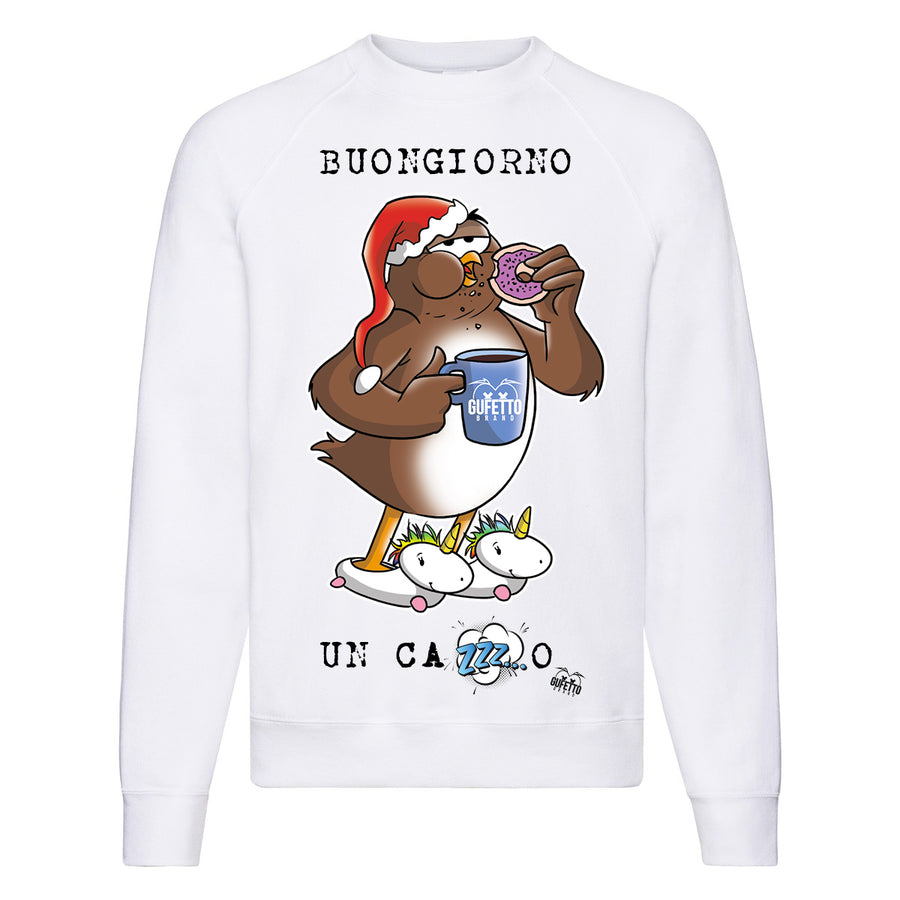 Felpa Classic  Uomo Donna Buongiorno ( J890 ) - Gufetto Brand 