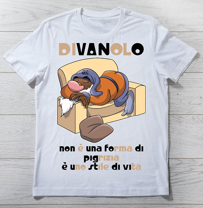 T-shirt Bambino/a I 7 Nani del dopo Pranzo DIVANOLO ( D62051 ) - Gufetto Brand 