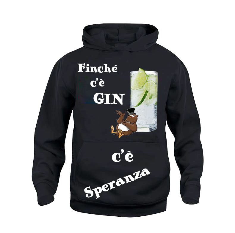 Felpa donna Gin - Gufetto Brand 