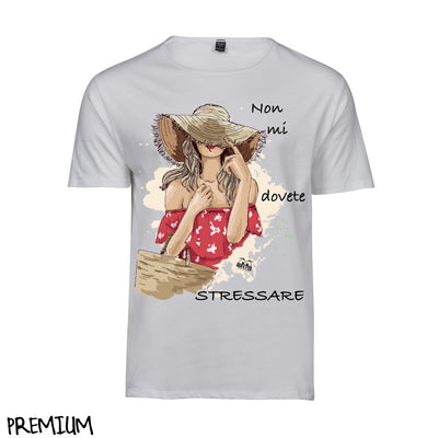 T-shirt Donna STRESSATA ( Q3097 ) - Gufetto Brand 