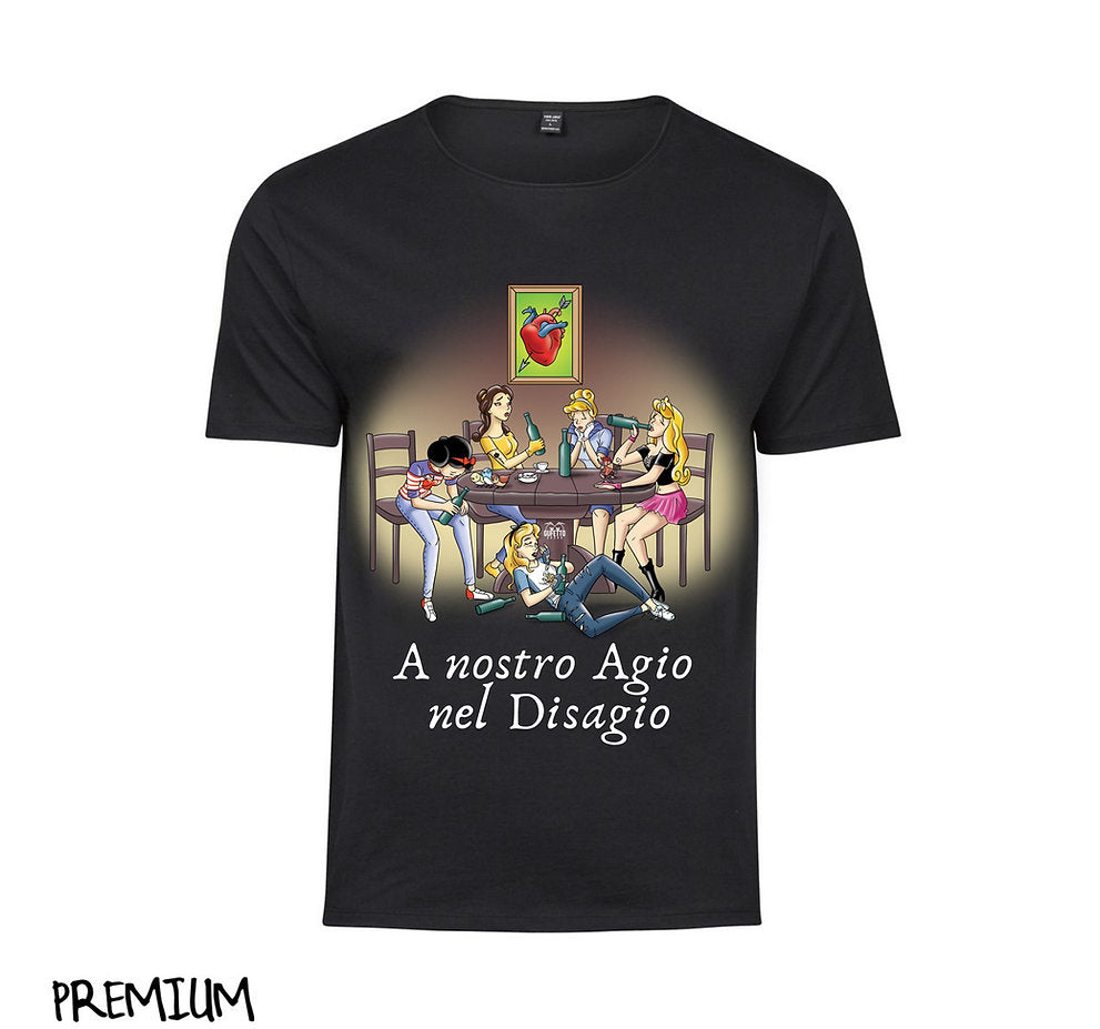 T-shirt Uomo Principesse Disagio 2.0 ( P789654 ) - Gufetto Brand 