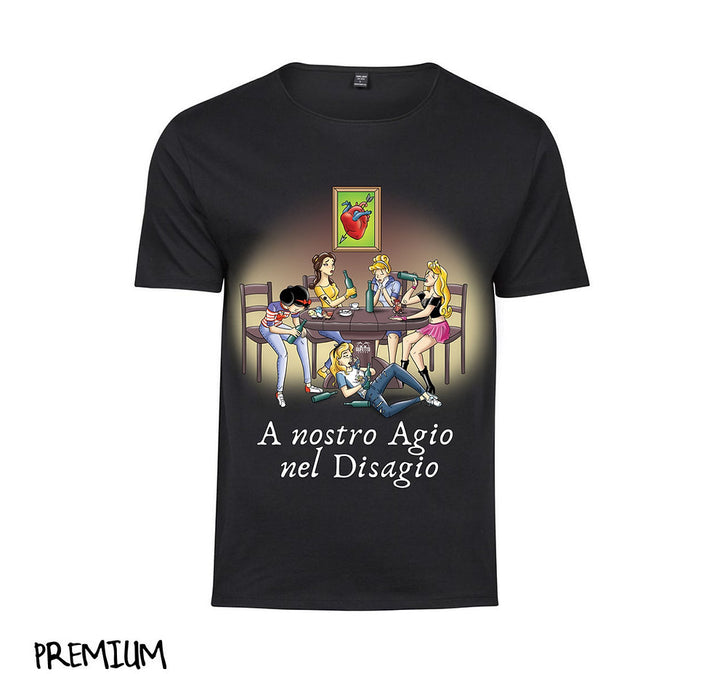 T-shirt Uomo Principesse Disagio 2.0 ( P789654 ) - Gufetto Brand 