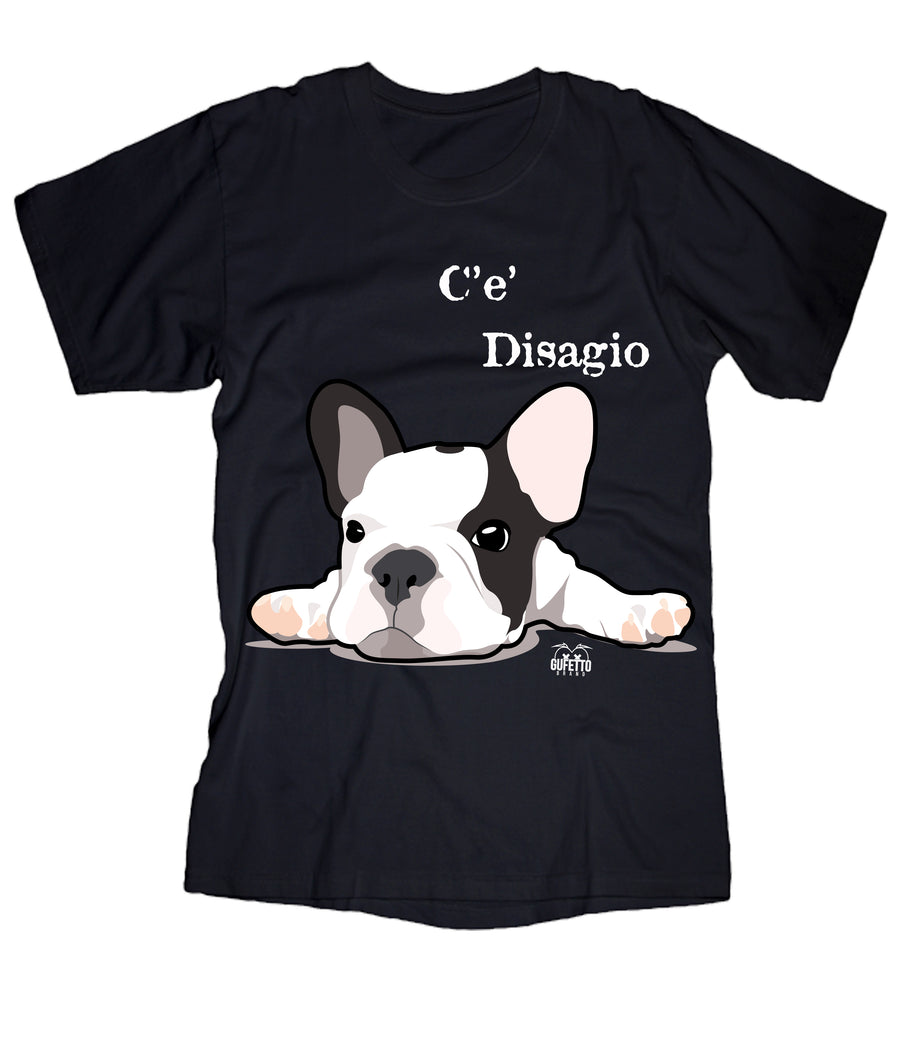 T-shirt Uomo C'è Disagio ( Z365 ) - Gufetto Brand 