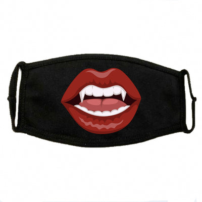 Mascherina in cotone Donna Vampir 12 ( F4029 ) - Gufetto Brand 