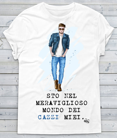 T-shirt Uomo Cazzi Miei ( P012 ) - Gufetto Brand 