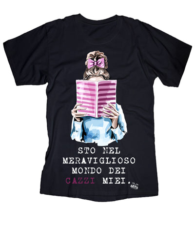 T-shirt Donna Cazzi Miei ( H378 ) - Gufetto Brand 