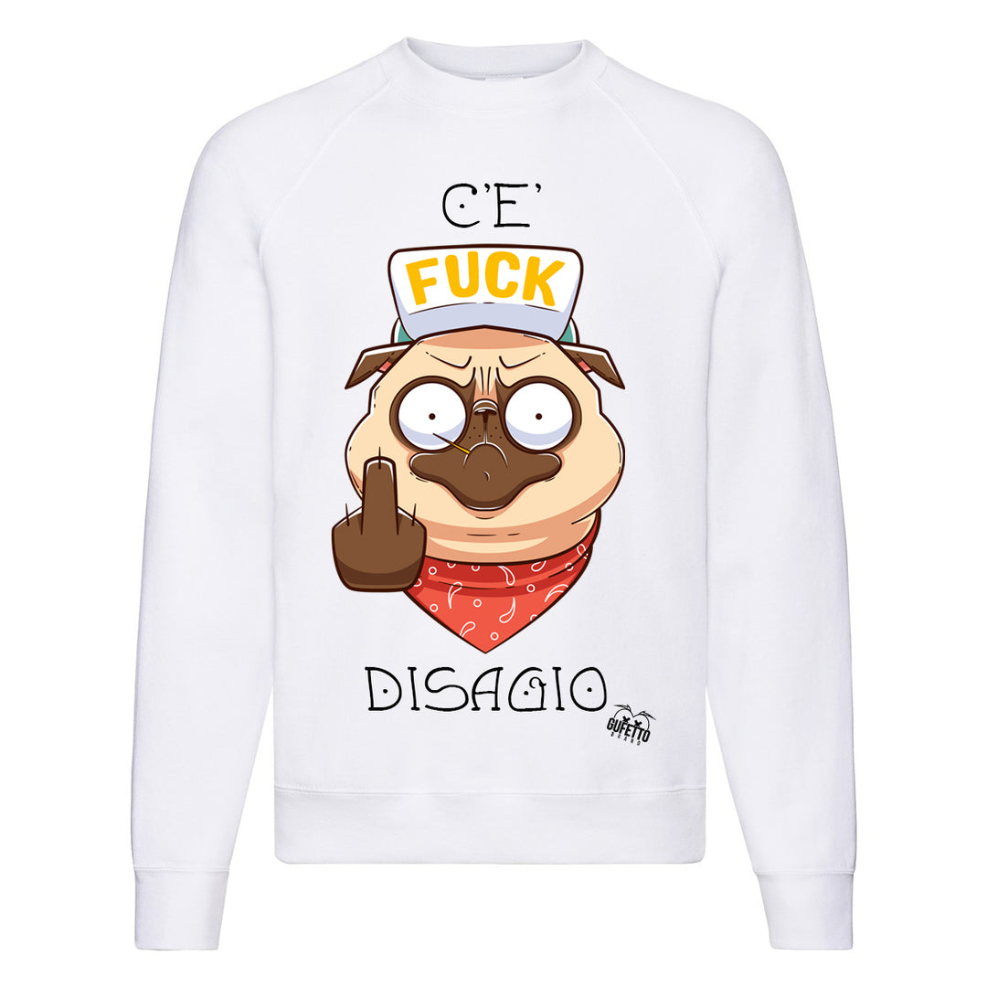 Felpa Classic  Uomo Donna Disagio ( V378 ) - Gufetto Brand 