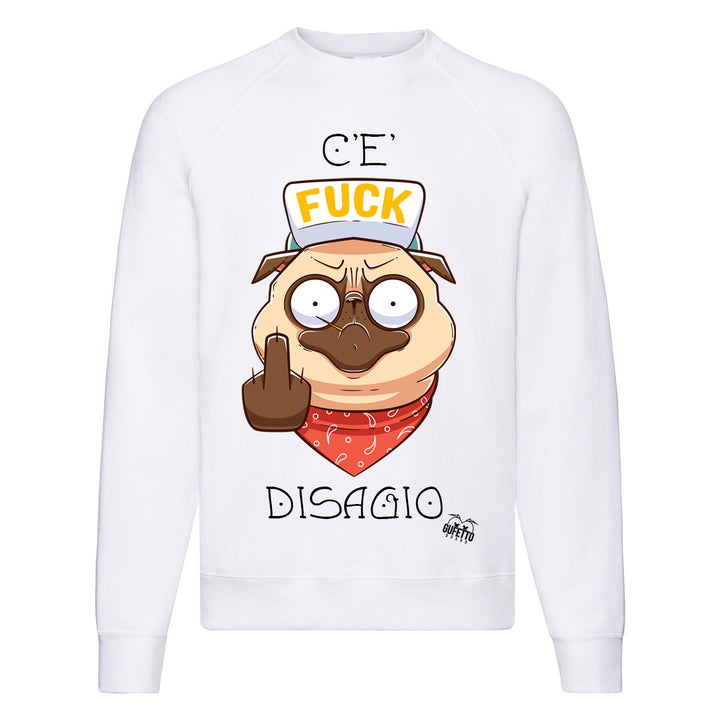 Felpa Classic  Uomo Donna Disagio ( V378 ) - Gufetto Brand 