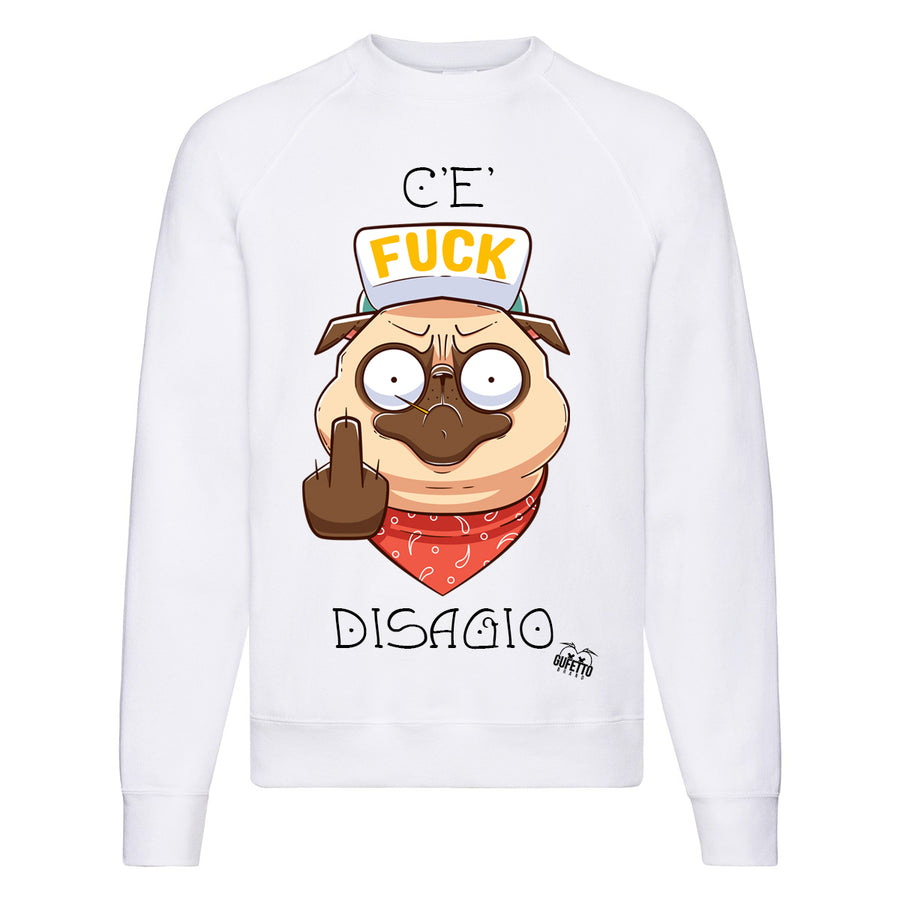 Felpa Classic  Uomo Donna Disagio ( V378 ) - Gufetto Brand 