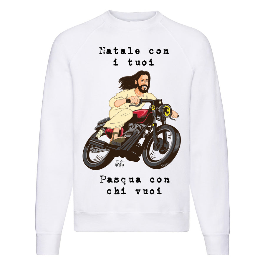 Felpa Classic  Uomo Donna Gesù ( D926 ) - Gufetto Brand 