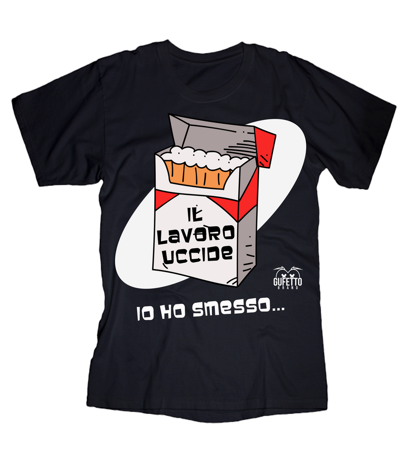T-shirt Uomo Il Lavoro Uccide - Gufetto Brand 