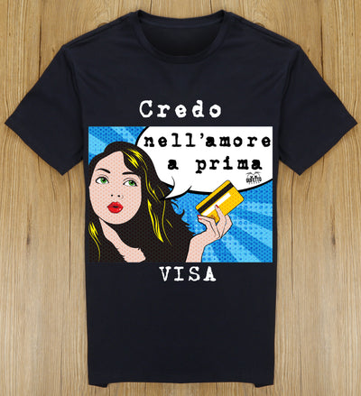 T-shirt Donna VISA ( V5976 ) - Gufetto Brand 