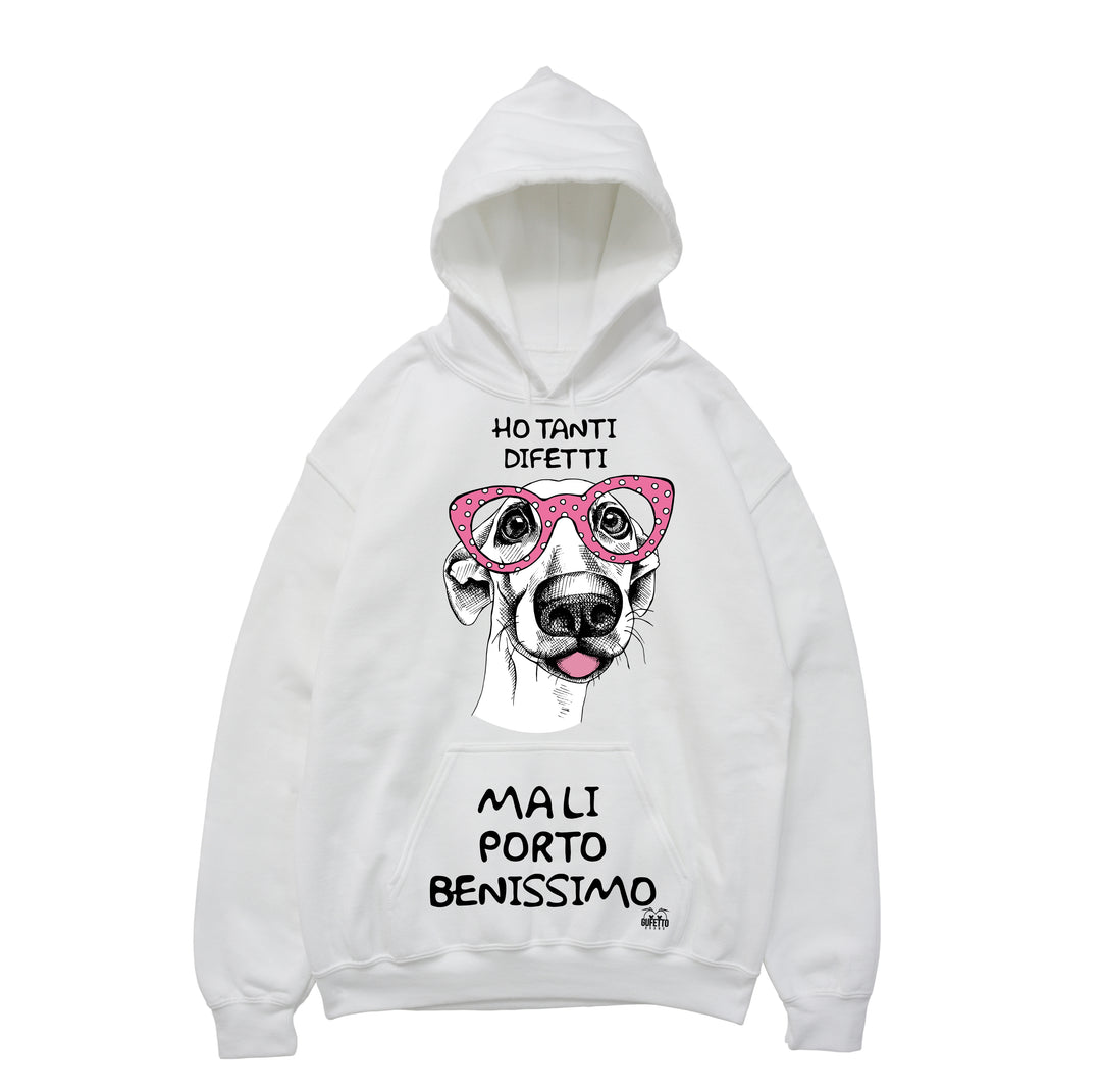 Felpa uomo Ho tanti difetti ( E9418 ) - Gufetto Brand 